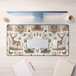 魅惑の森の囁き声：ビクトリアン野生生物 デスクマット