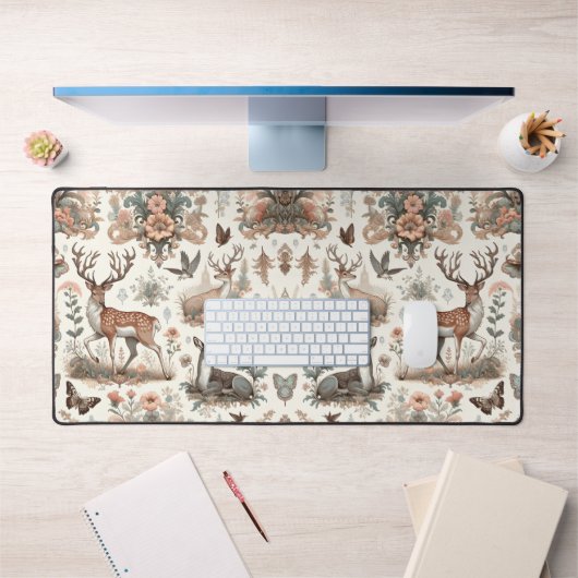 魅惑の森の囁き声：ビクトリアン野生生物 デスクマット (オフィス1)
