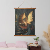 魅惑の森の図書館 吊り下げ型タペストリー (寝室)