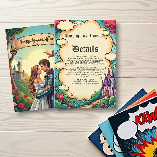 魅惑の森の城の森の森の妖精結婚物語 エンクロージャーカード