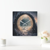 魅惑の森の壁時計 スクエア壁時計 (ホーム)