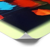 魅惑の森の夕日 ポスター (角)