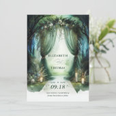 魅惑の森の夢心地ムーディキャノピー結婚の写真 セーブザデート (スタンド正面)