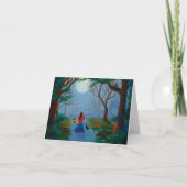 魅惑の森の女の子ブラックキャットクリエイションアーツ カード (正面)