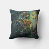 魅惑の森の女神と蝶 (3) クッション (裏面)