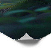 魅惑の森の妖精がコーヒーを飲む ポスター (角)