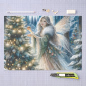 魅惑の森の妖精とクリスマスツリー 薄葉紙 (クラフト)