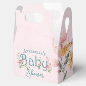 魅惑の森の妖精のガーデンピンクの赤ちゃんシャワー フェイバーボックス (オープン)