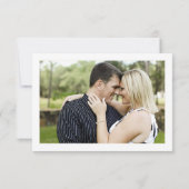 魅惑の森の妖精の光結婚の写真 出欠カード (裏面)