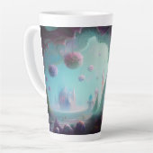 魅惑の森の妖精の城 カフェラテマグ (左アングル)