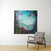 魅惑の森の妖精の城 タペストリー (インサイチュ(横))