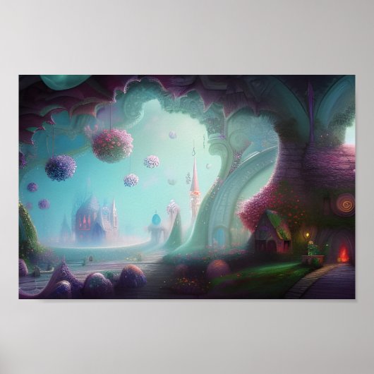 魅惑の森の妖精の城 ポスター (正面)