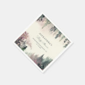 魅惑の森の妖精の山の赤ちゃんシャワー スタンダードカクテルナプキン (角)