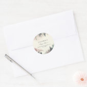 魅惑の森の妖精の山の赤ちゃんシャワー ラウンドシール (封筒)