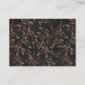 魅惑の森の妖精の赤ちゃんシャワー予約リクエスト エンクロージャーカード (裏面)