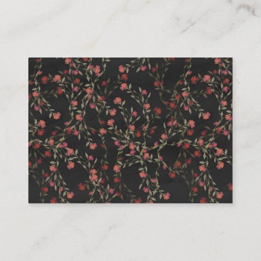 魅惑の森の妖精の赤ちゃんシャワー予約リクエスト エンクロージャーカード (裏面)