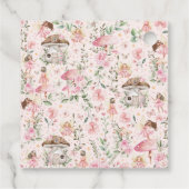 魅惑の森の妖精ピンクのフローラベビーガール フェイバータグ (裏面)