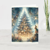 魅惑の森の小さなクリスマスの妖精 カード (正面)