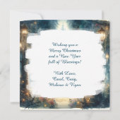 魅惑の森の小さなクリスマスの妖精 カード (裏面)