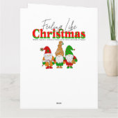 魅惑の森の小さなクリスマスの妖精 カード (裏面)