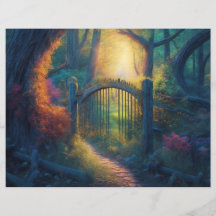 魅惑の森の庭 |スクラップブック紙