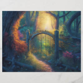 魅惑の森の庭 |スクラップブック紙