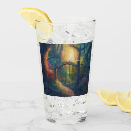 魅惑の森の庭 |デジタルアート タンブラーグラス (アイス正面)