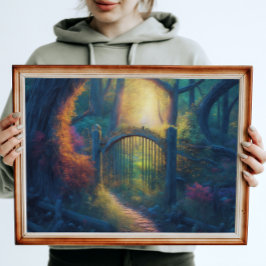 魅惑の森の庭 |デジタルアート ポスター