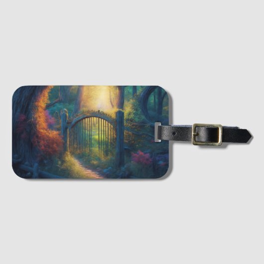 魅惑の森の庭 |デジタルアート ラゲッジタグ (正面横)