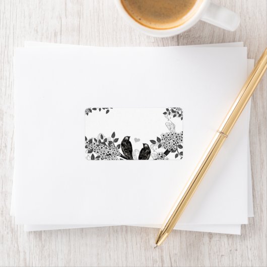 魅惑の森の愛結婚鳥 ラベル (インサイチュ)