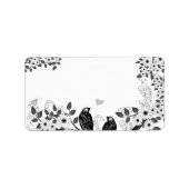 魅惑の森の愛結婚鳥 ラベル (正面)