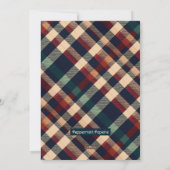 魅惑の森の暖かいクリスマスの願い北極キツネ シーズンカード (裏面)