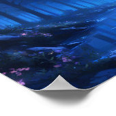 魅惑の森の月明かりの少女 ポスター (角)