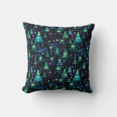 魅惑の森の木のパターン クッション (正面)