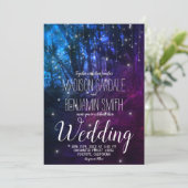 魅惑の森の木の妖精のライト結婚ズ 招待状 (スタンド正面)