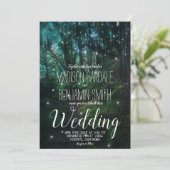 魅惑の森の木の妖精のライト結婚ズ 招待状 (スタンド正面)