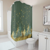 魅惑の森の木立のシャワーカーテン シャワーカーテン (インサイチュ)