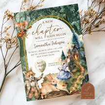 魅惑の森の本おとぎ話の赤ちゃんシャワー