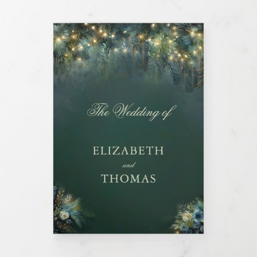 魅惑の森の森のおとぎ結婚話 三つ折り招待状 (カバー)
