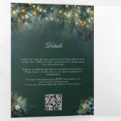 魅惑の森の森のおとぎ結婚話 三つ折り招待状 (内部最初)