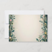 魅惑の森の森のフローラ結婚童話 出欠カード (裏面)