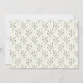 魅惑の森の森の動物の写真誕生日 招待状 (裏面)