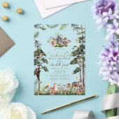 魅惑の森の森の動物の赤ちゃんシャワー アクリル招待状 (インサイチュ (ウェディング))