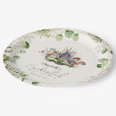 魅惑の森の森の動物の赤ちゃんシャワー ペーパープレート (アングル)