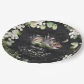 魅惑の森の森の動物の赤ちゃんシャワー ペーパープレート (アングル)