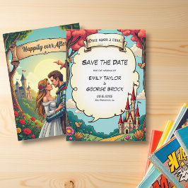 魅惑の森の森の城フェアリーテー結婚ブル セーブザデート