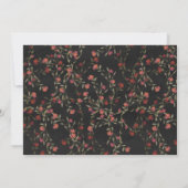 魅惑の森の森の森の動物の妖精誕生日 招待状 (裏面)