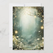 魅惑の森の森の森の動物キッドの誕生日 招待状 (裏面)