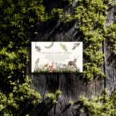 魅惑の森の森林動物の本ベビー エンクロージャーカード