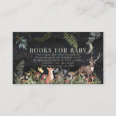 魅惑の森の森林動物の本ベビー エンクロージャーカード (正面)
